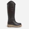 Boots^Flattered Leonore Leather Brown Dark