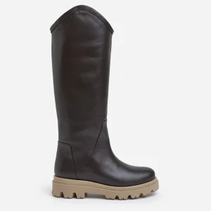 Boots^Flattered Leonore Leather Brown Dark