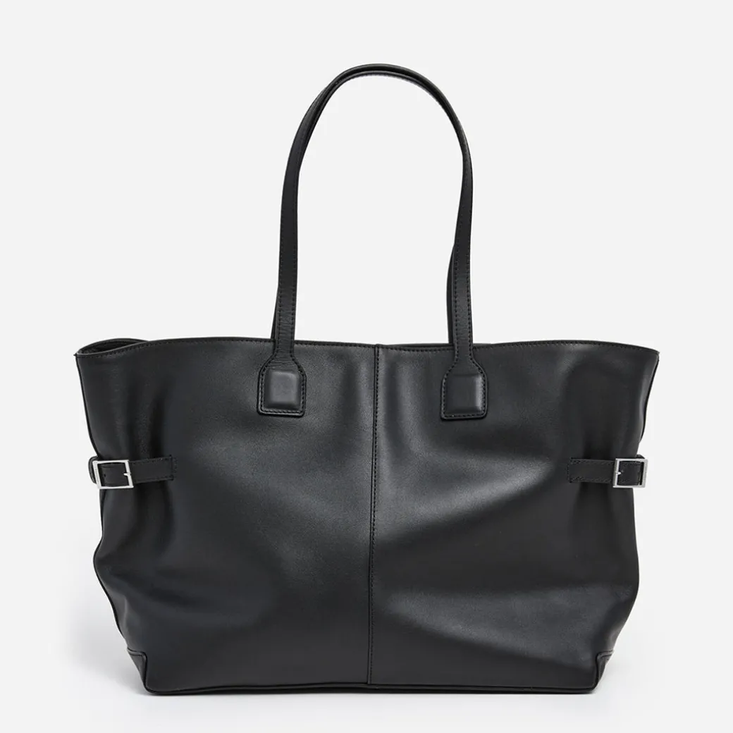 lesley_tote_bag_leather_b_0.webp Tote Bags^Flattered Lesley Tote Bag Leather Black