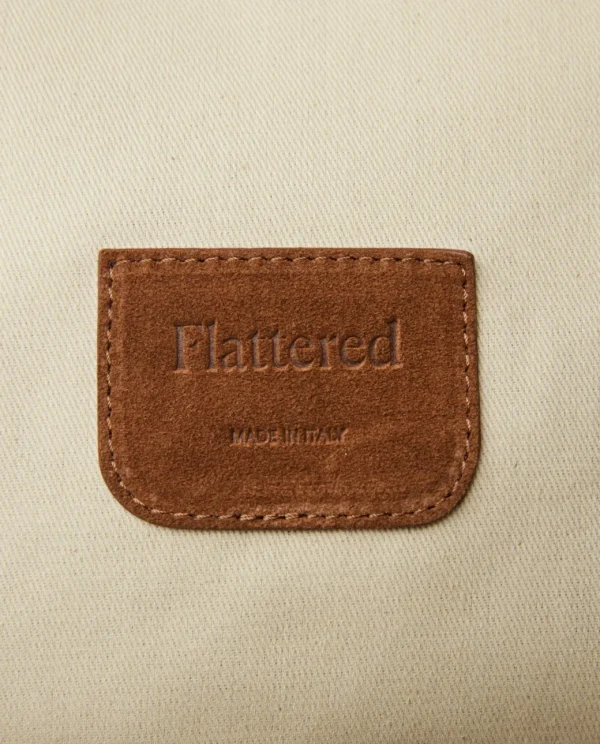 Tote Bags^Flattered Lesley Tote Bag Suede Bourbon