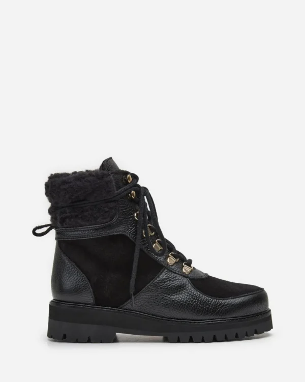 Boots^Flattered Linn Leather/Suede Black