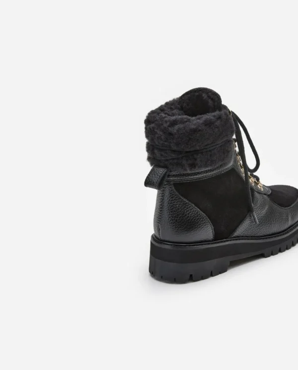 Boots^Flattered Linn Leather/Suede Black