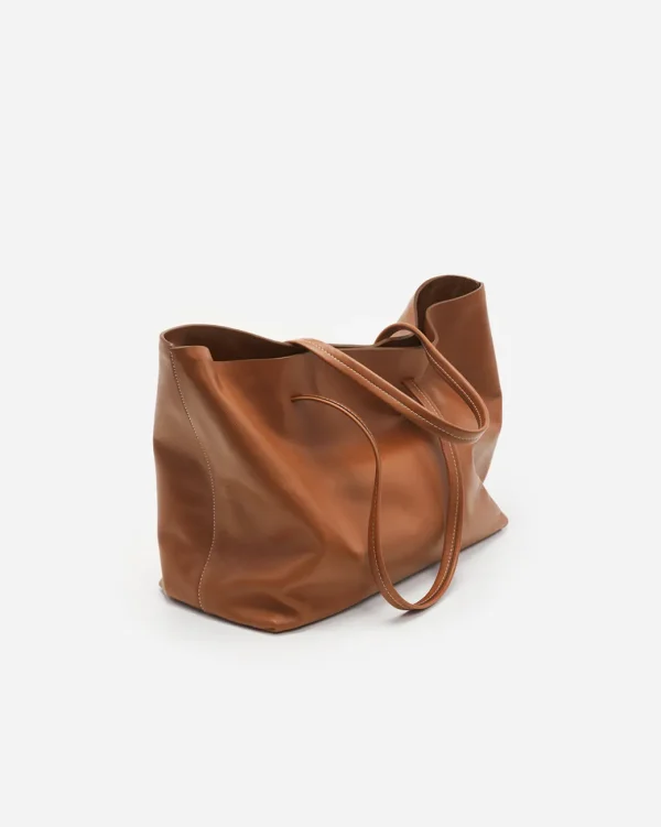 Tote Bags^Flattered Luka Tote Leather Cognac