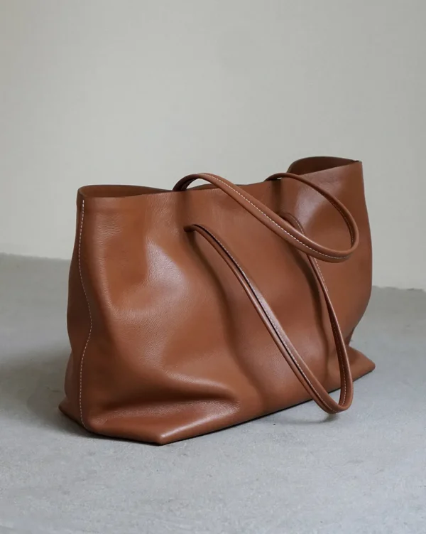 Tote Bags^Flattered Luka Tote Leather Cognac