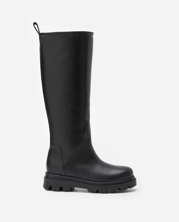 High-Shaft Boots | Boots^Flattered Luna Leather Black