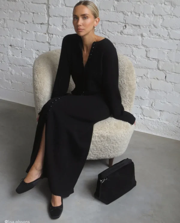 Sandals | Ballet Flats^Flattered Malva Satin Black