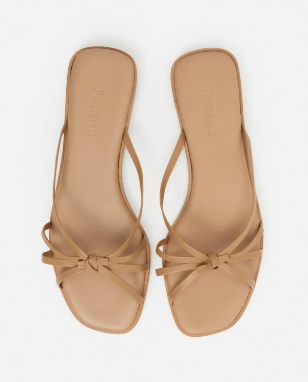 Sandals^Flattered Mimosa Leather Cognac