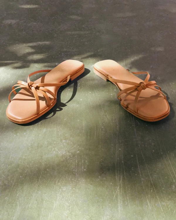 Sandals^Flattered Mimosa Leather Cognac