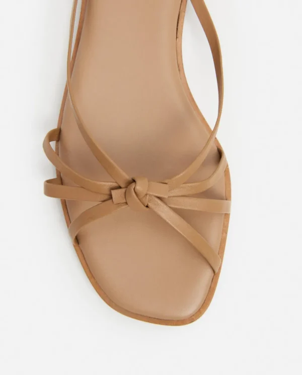 Sandals^Flattered Mimosa Leather Cognac