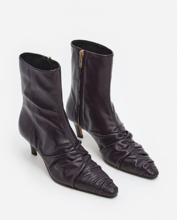 Boots^Flattered Minna Leather Burgundy