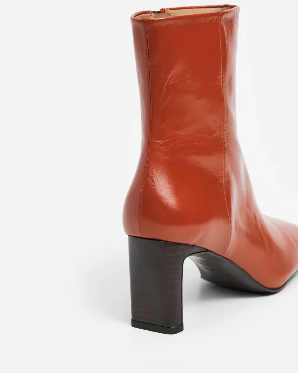 Boots^Flattered Moa Leather Red Brick