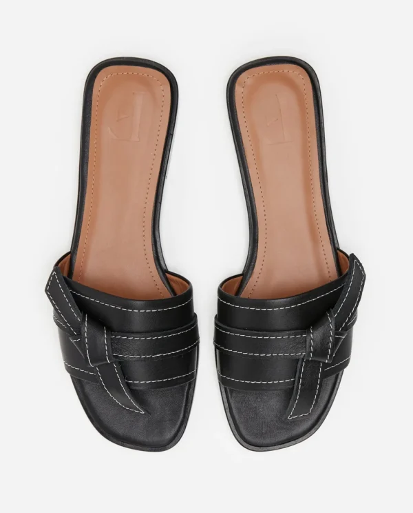 Sandals^Flattered My Leather Black