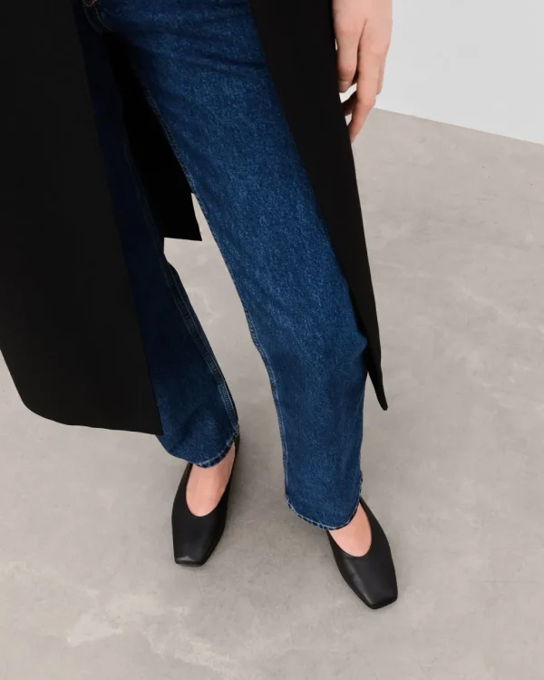 Ballet Flats^Flattered Nikki Leather Black