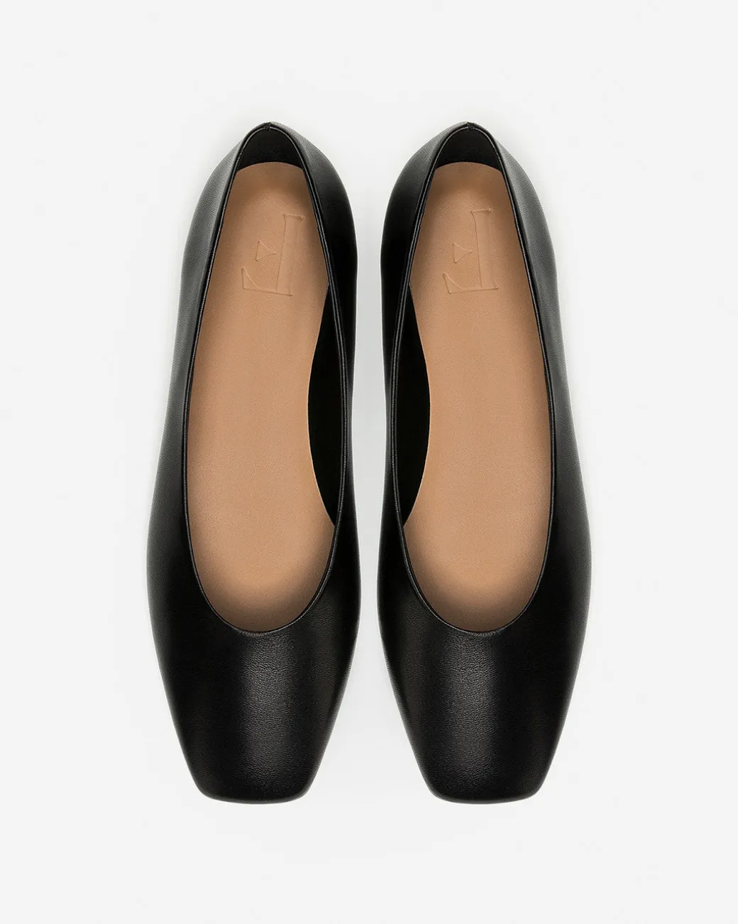 nikki_leather_black_3.webp Ballet Flats^Flattered Nikki Leather Black