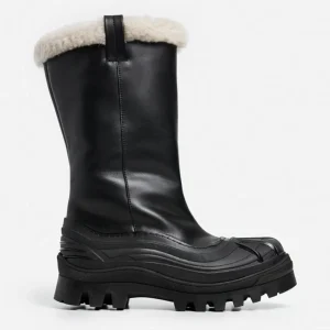 High-Shaft Boots | Boots^Flattered Pella Leather Black