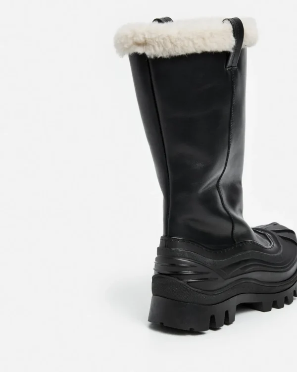 High-Shaft Boots | Boots^Flattered Pella Leather Black