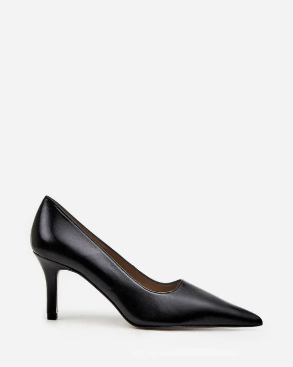 Heels^Flattered Roberta Leather Black