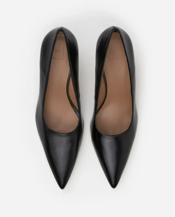 Heels^Flattered Roberta Leather Black