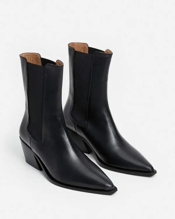 Boots^Flattered Sandra Leather Black