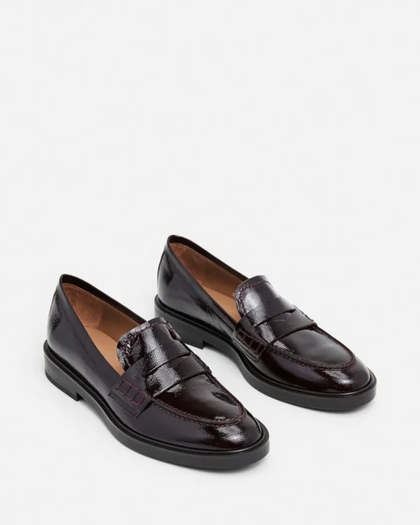 Loafers^Flattered Sara Leather Patent Burgundy