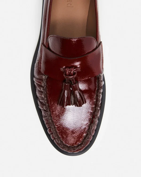 Loafers^Flattered Sigrid Leather Brick Red Patent