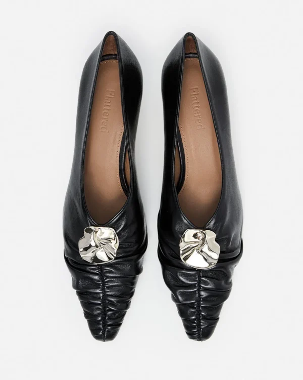 Heels^Flattered Tamara Leather Black