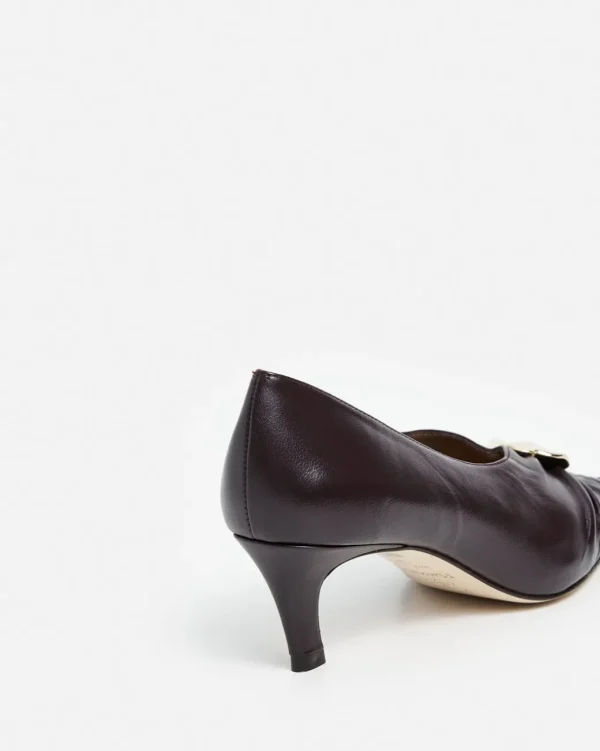 Heels^Flattered Tamara Leather Burgundy