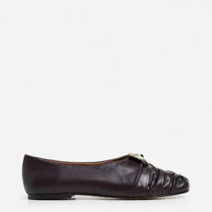 Ballet Flats^Flattered Barbro Leather Burgundy