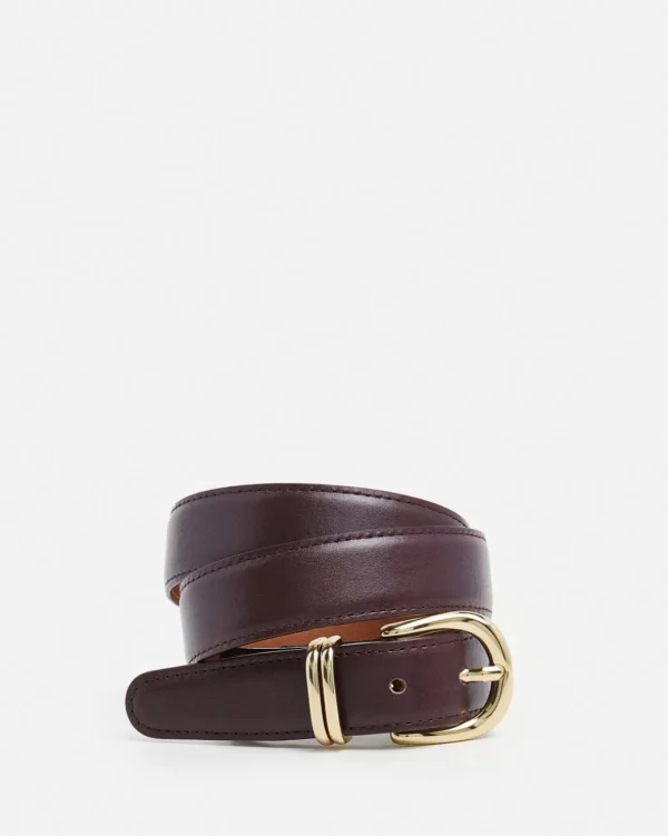 Belts^Flattered Beatrice Belt Leather Burgundy