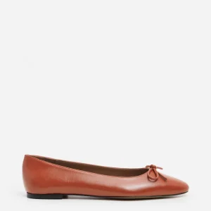 Ballet Flats^Flattered Bodil Leather Red Brick