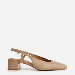 Heels^Flattered Elin Leather Beige