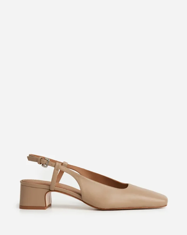 Heels^Flattered Elin Leather Beige