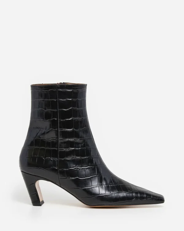 Boots^Flattered Xion Leather Croco Black